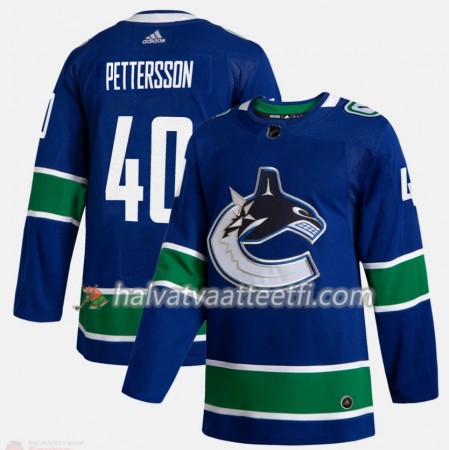 Miesten NHL Vancouver Canucks Pelipaita Elias Pettersson 40 Adidas 2019-20 Sininen Authentic Miesten NHL Vancouver Canucks Pelipaita Elias Pettersson 40 Adidas 2019-20 Sininen Authentic